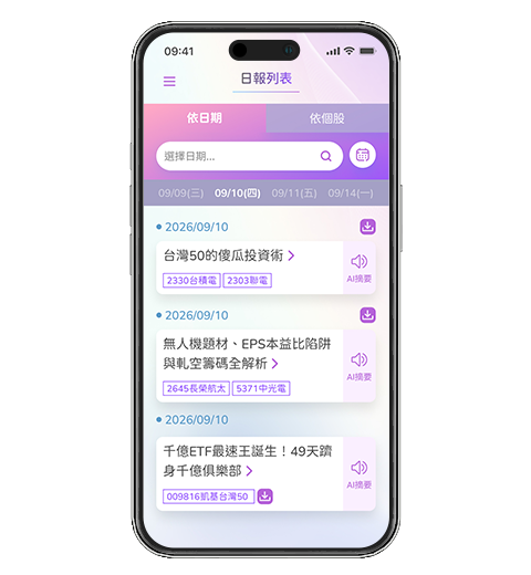 智能重點整理畫面